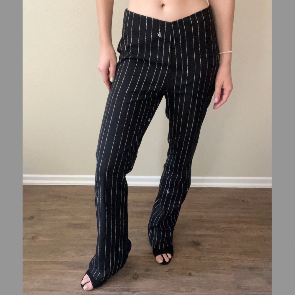 Brand New I.AM.GIA Black Pinstriped Pants